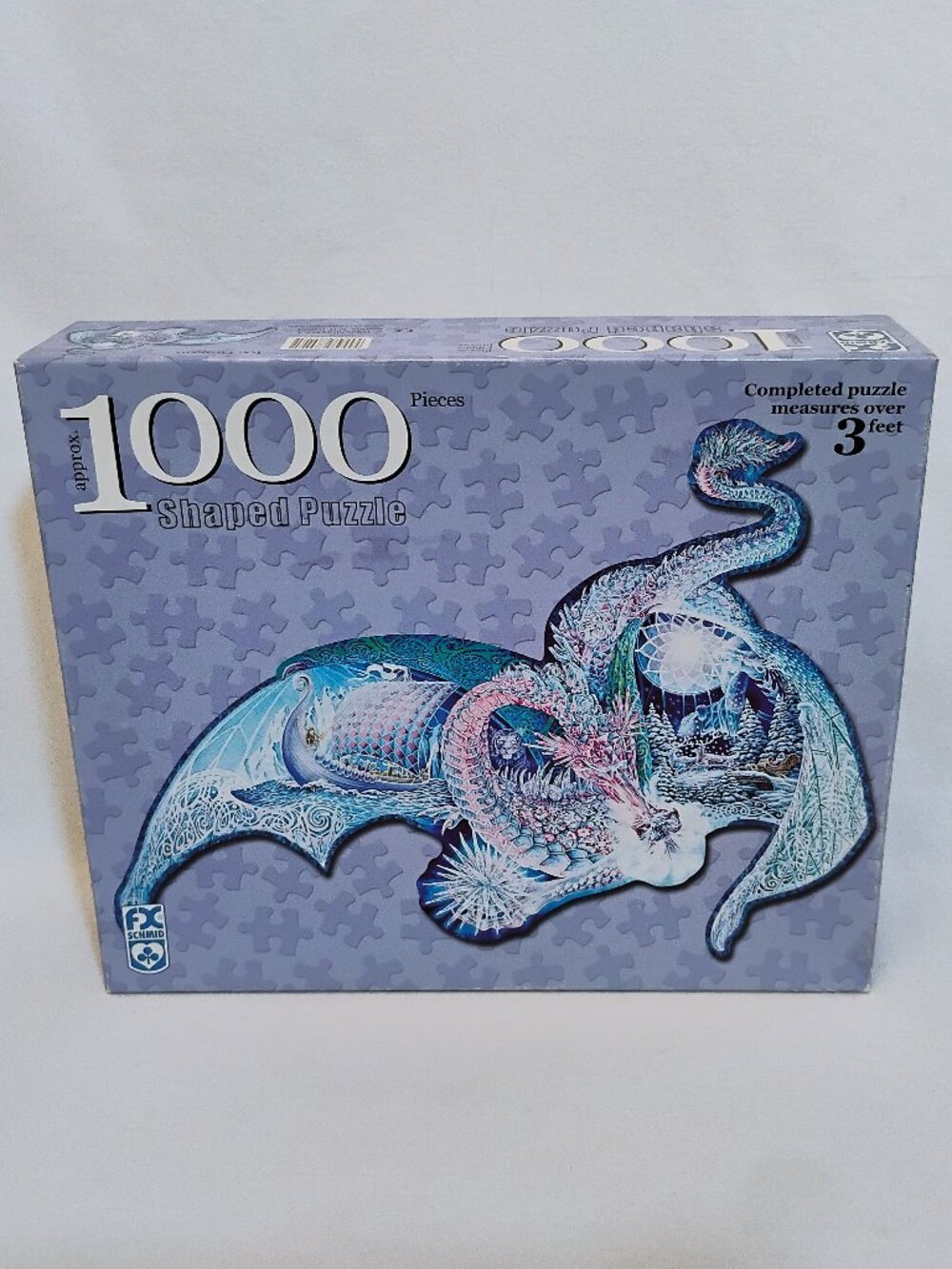 FX Schmid ICE DRAGON 1000 Piece Puzzle 2004 USA #78018 HTF COMPLETE